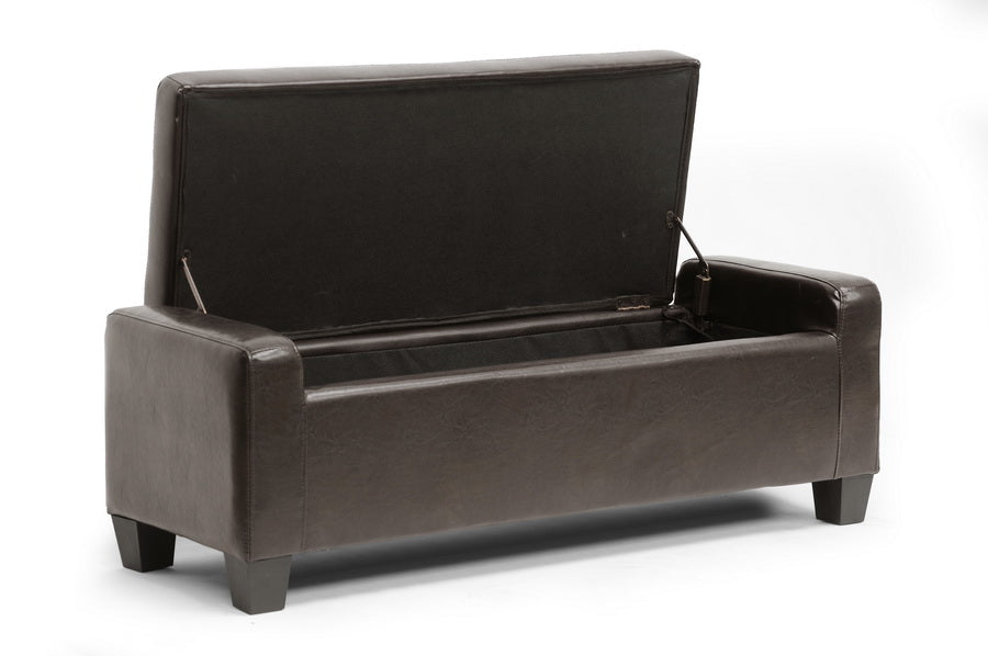 Baxton Studio Manchester Ottoman