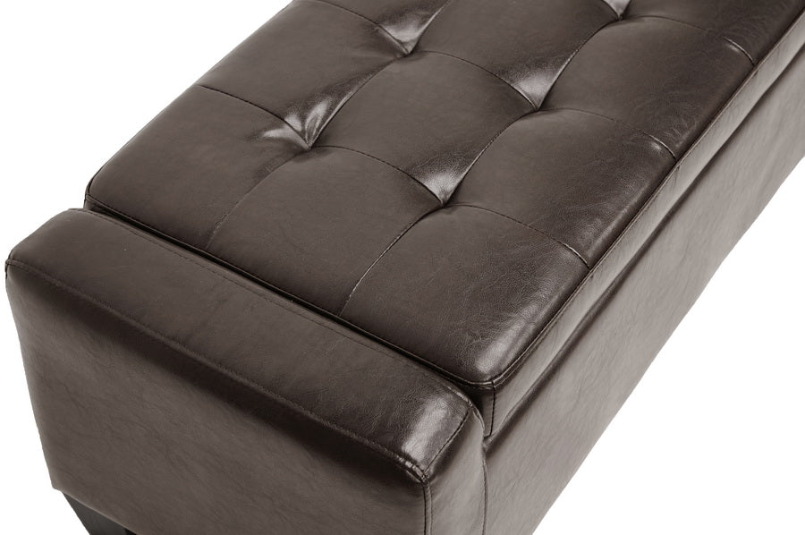 Baxton Studio Manchester Ottoman