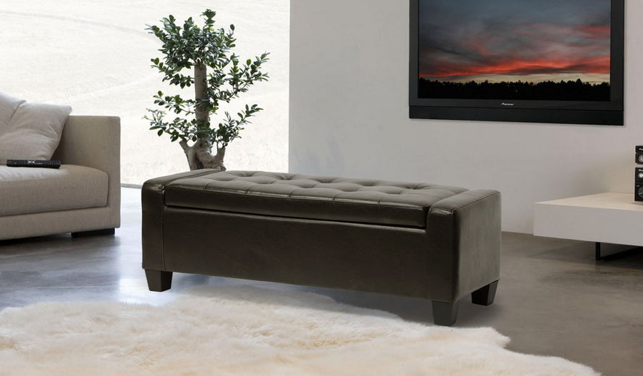 Baxton Studio Manchester Ottoman