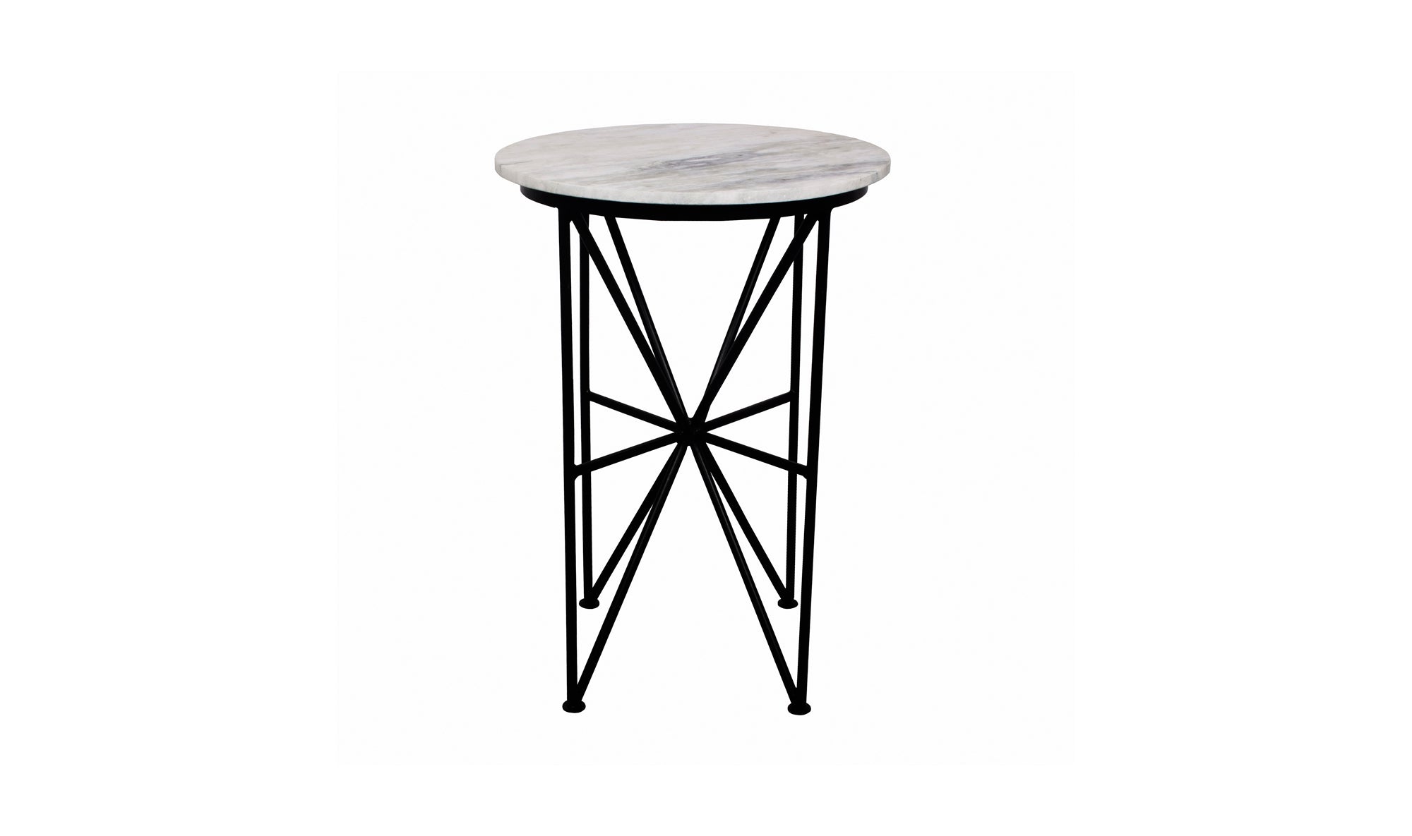 Quadrant Marble Accent Table - Black