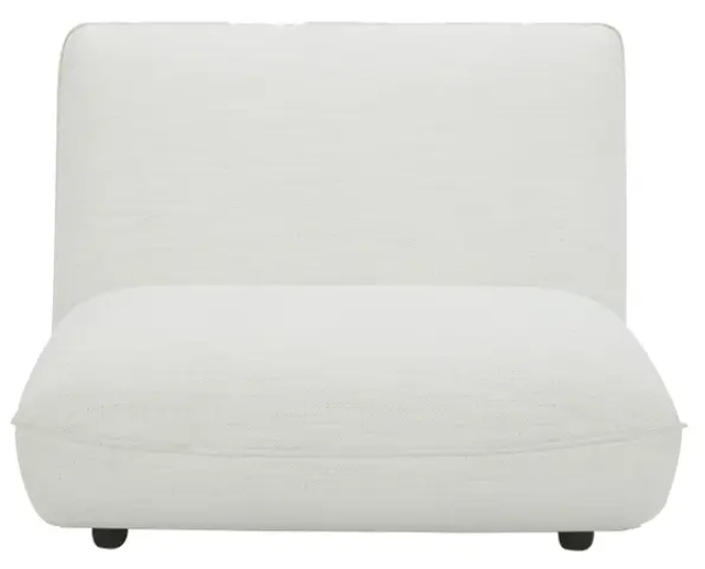 Zeppelin Slipper Chair - Stone White