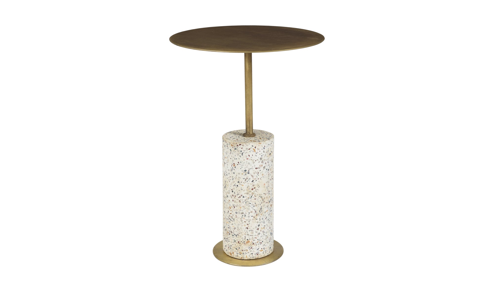 Gabriel Accent Table - Antique Brass