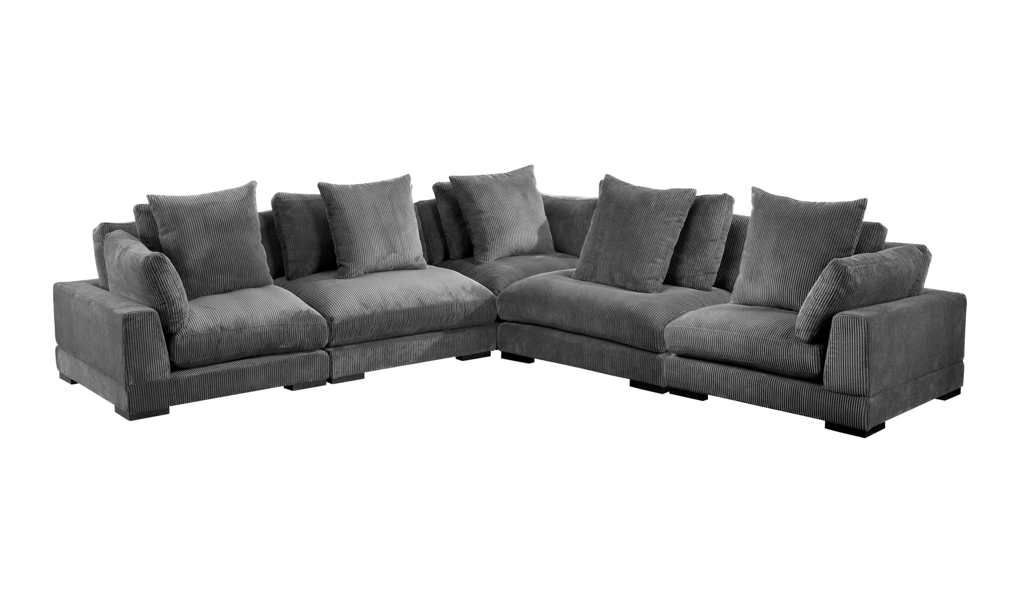 Tumble Classic L Modular Sectional - Dark Grey