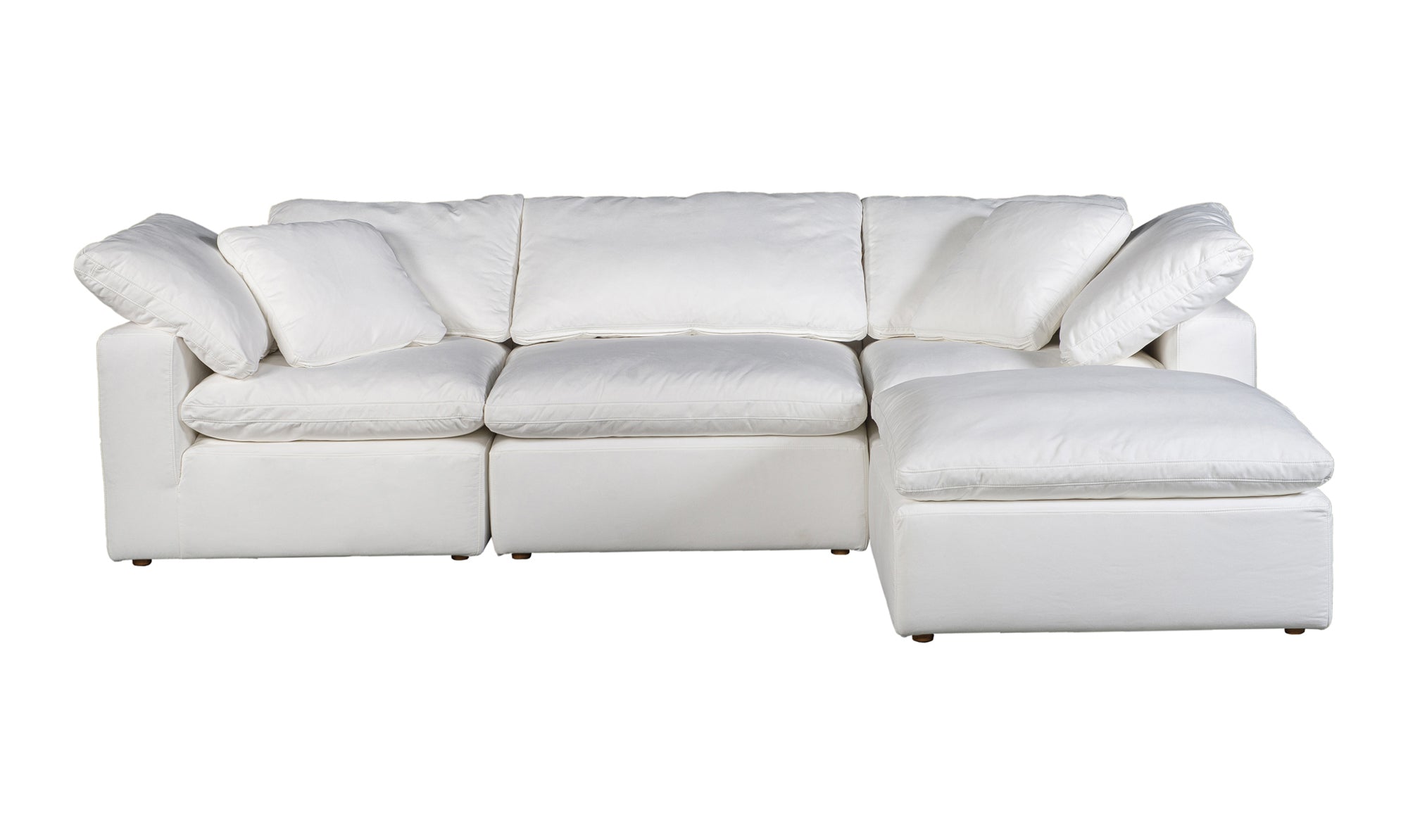 Clay Lounge Modular Sectional - White