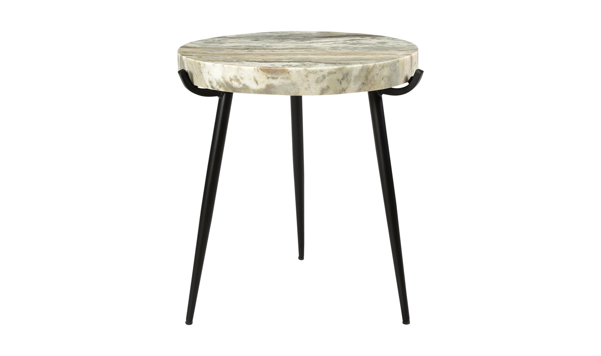 Brinley Marble Accent Table - Light Brown