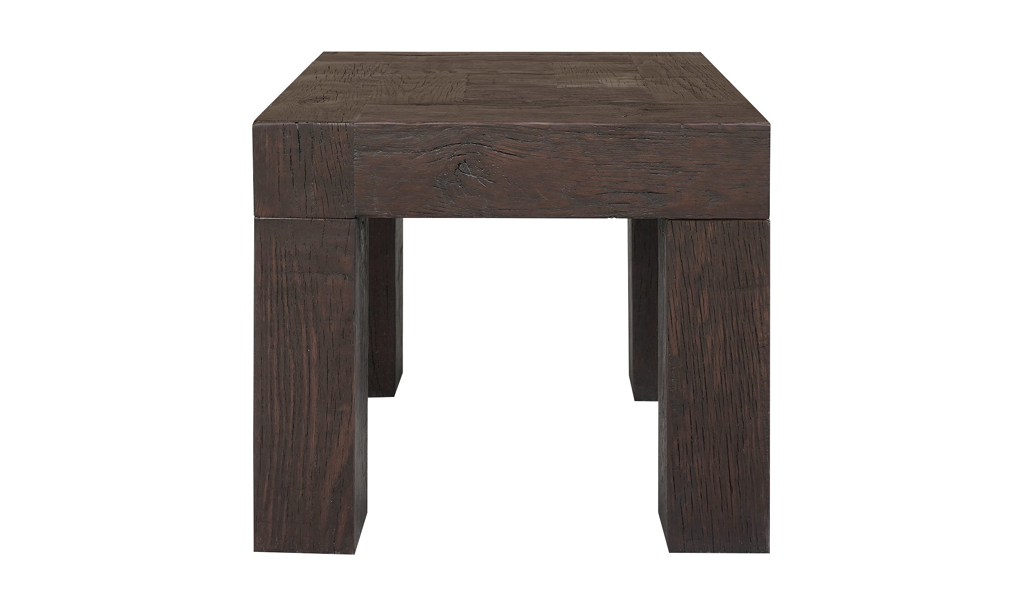 Evander Side Table - Rustic Brown