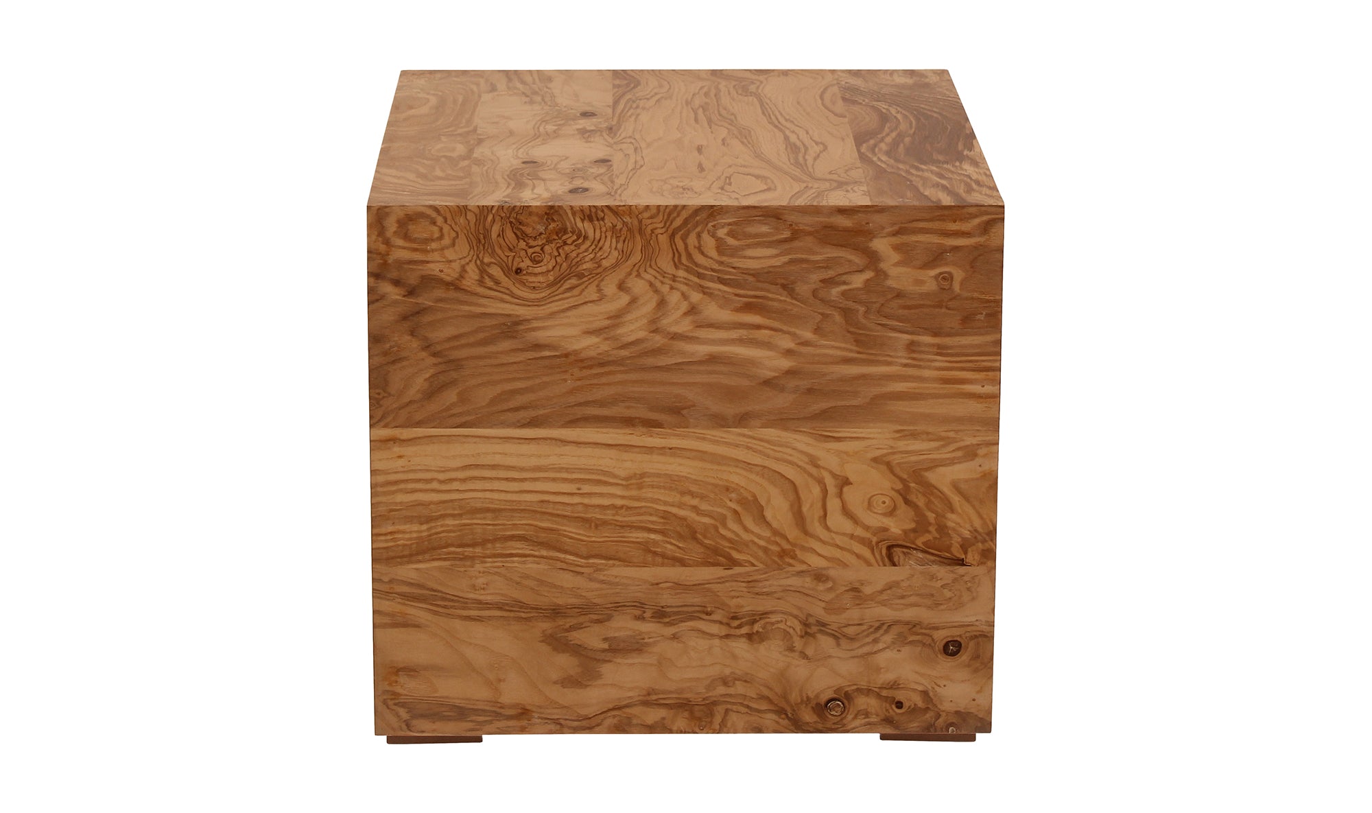 Nash Side Table - Honey Brown Burl