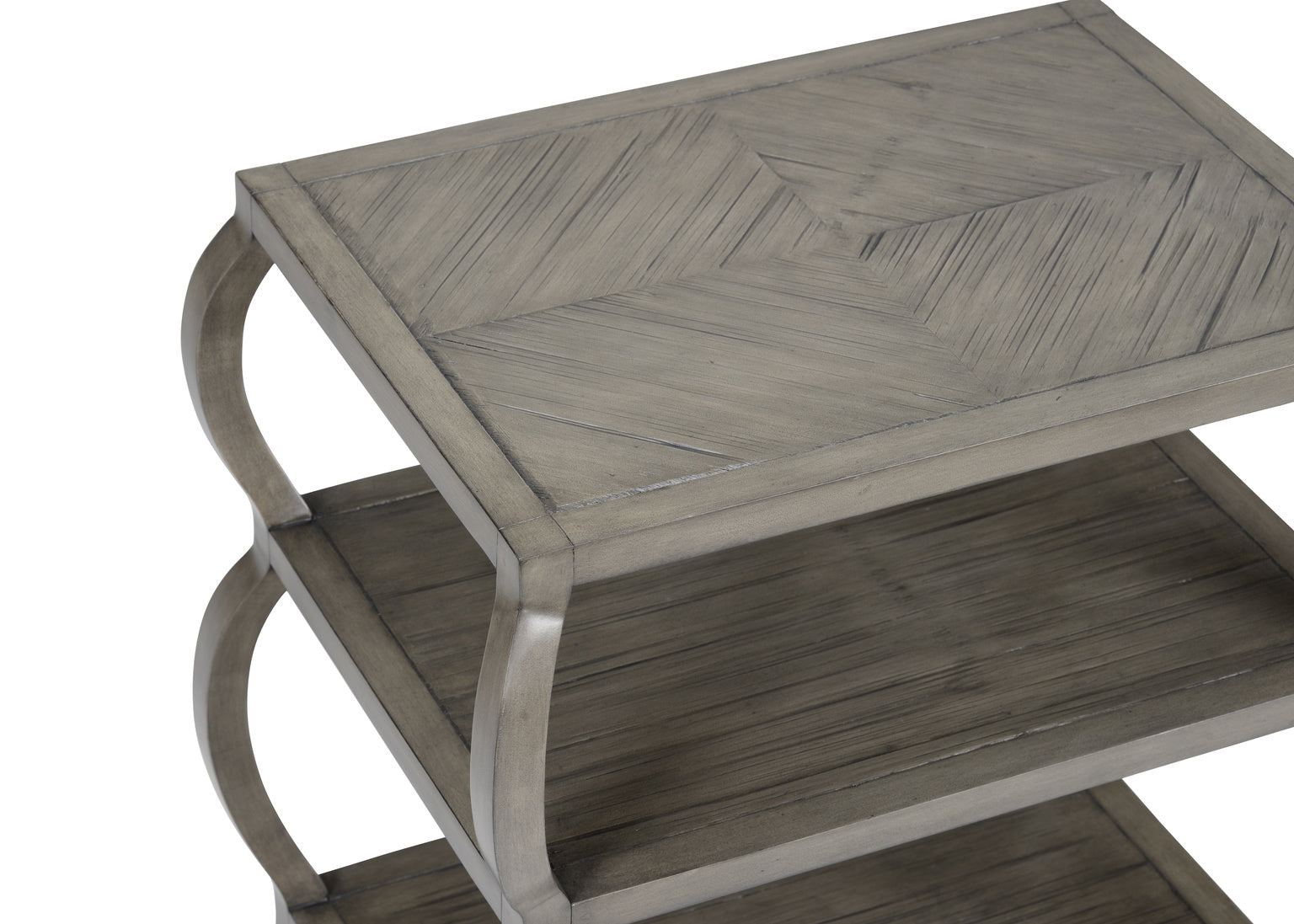 Kate Tiered Table- Gray/Green