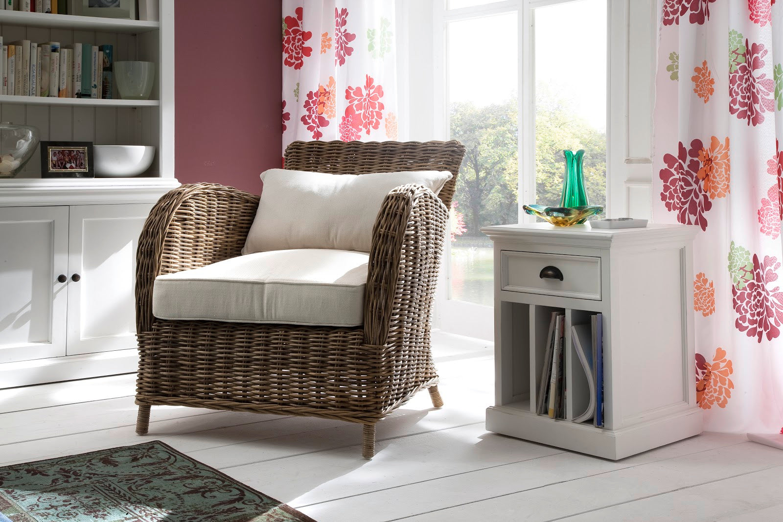 Bedside Table with Dividers