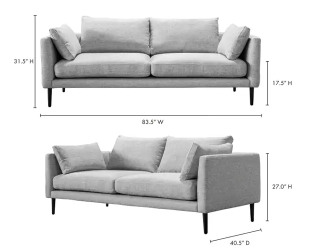 Raval Sofa - Light Grey