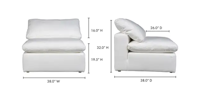 Terra Condo Chair - Cream White