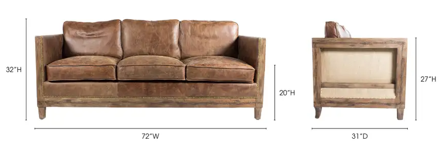 Darlington Sofa - Light Brown