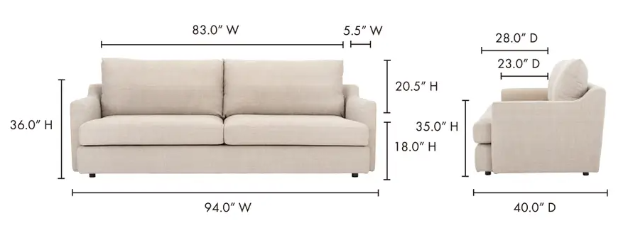 Alvin Sofa - Tan