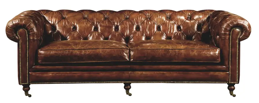 Birmingham Sofa Dark Brown Leather