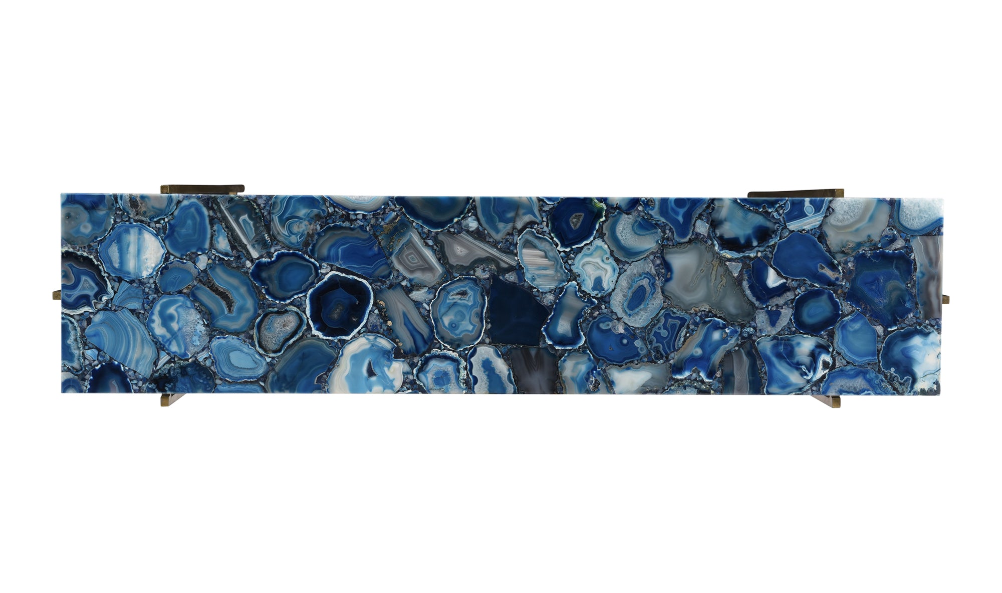 Blue Agate Console Table - Blue