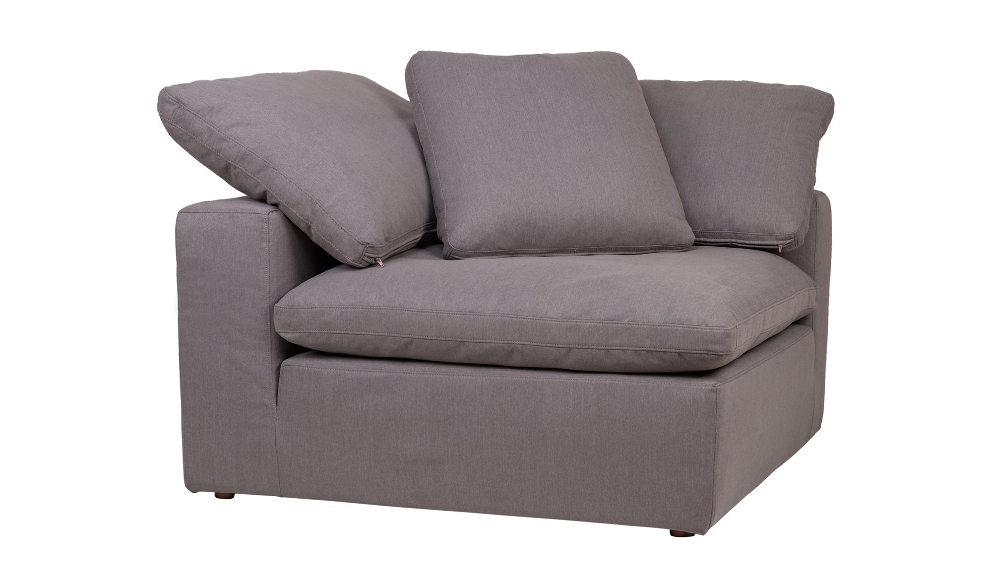 Clay Corner Chair - Light Grey
