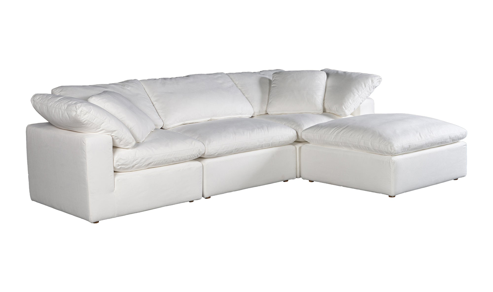 Clay Lounge Modular Sectional - White