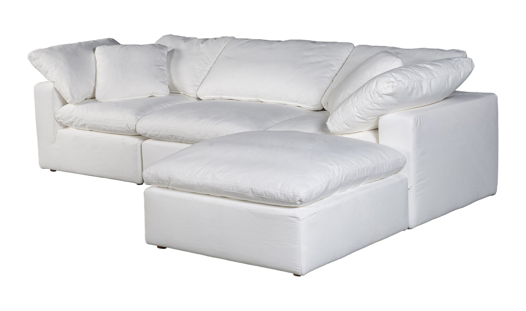 Clay Lounge Modular Sectional - White