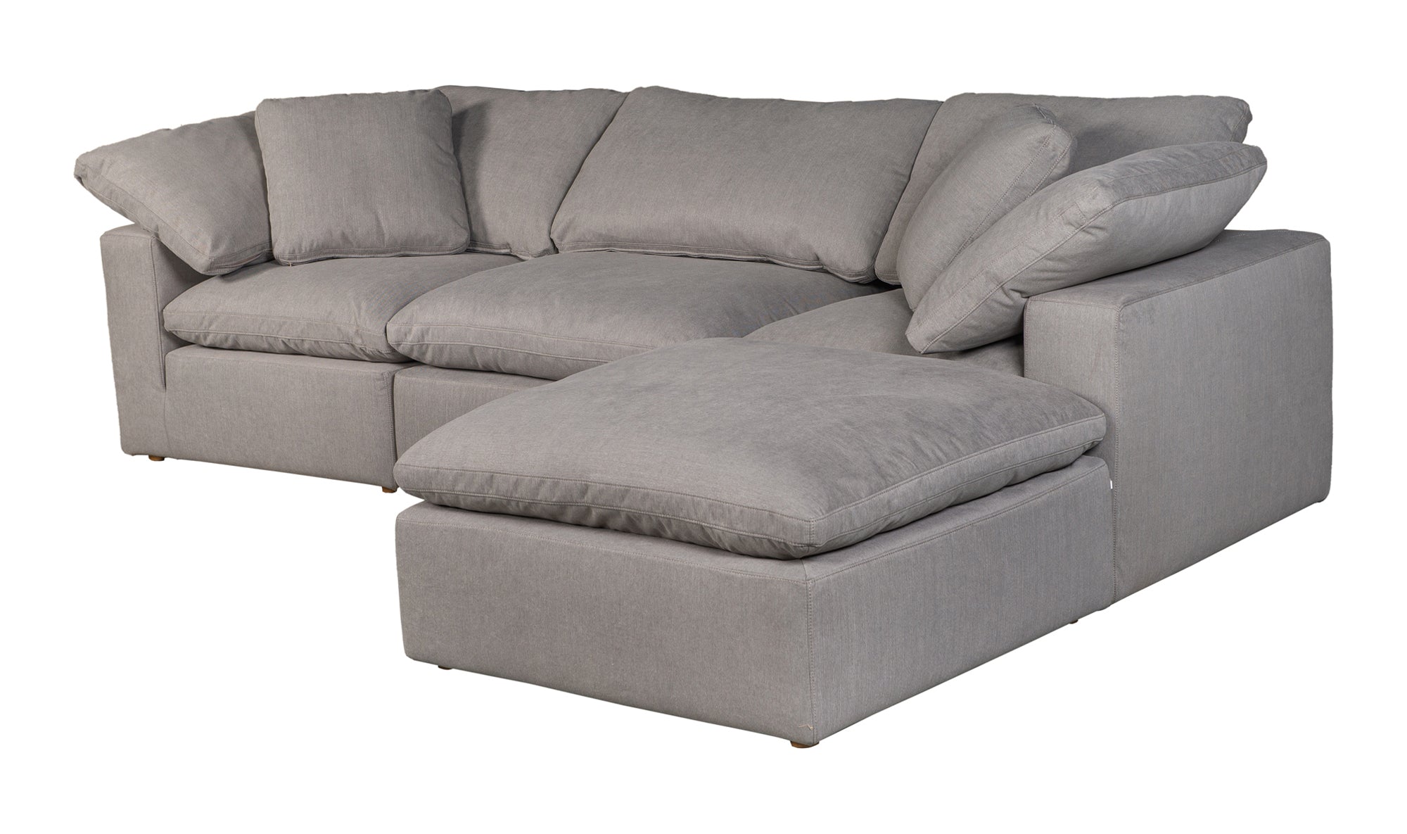 Clay Lounge Modular Sectional - Light Grey