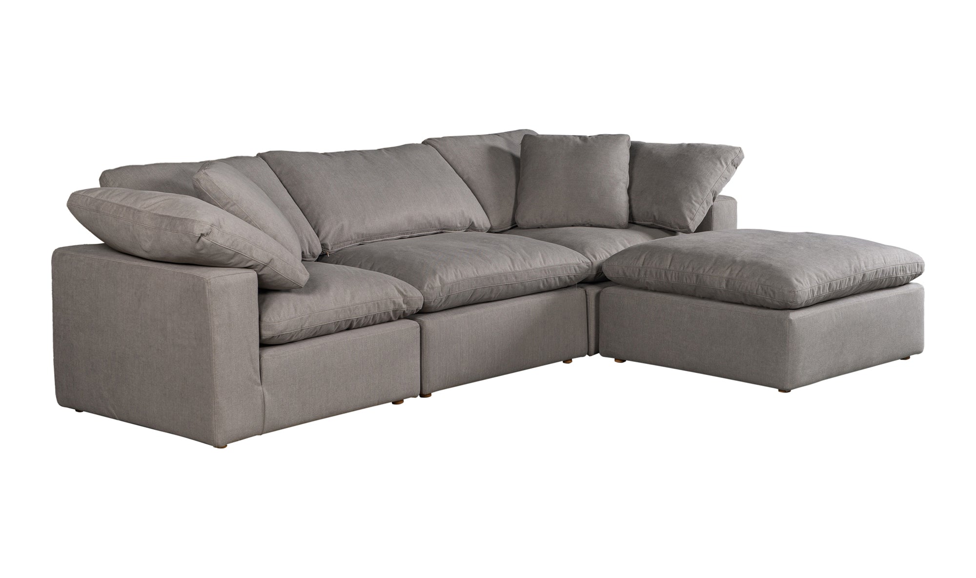 Clay Lounge Modular Sectional - Light Grey