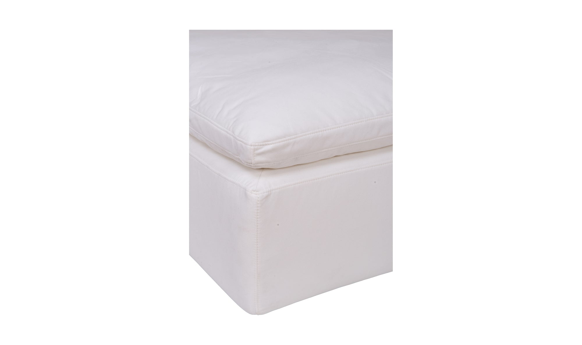 Clay Ottoman - White