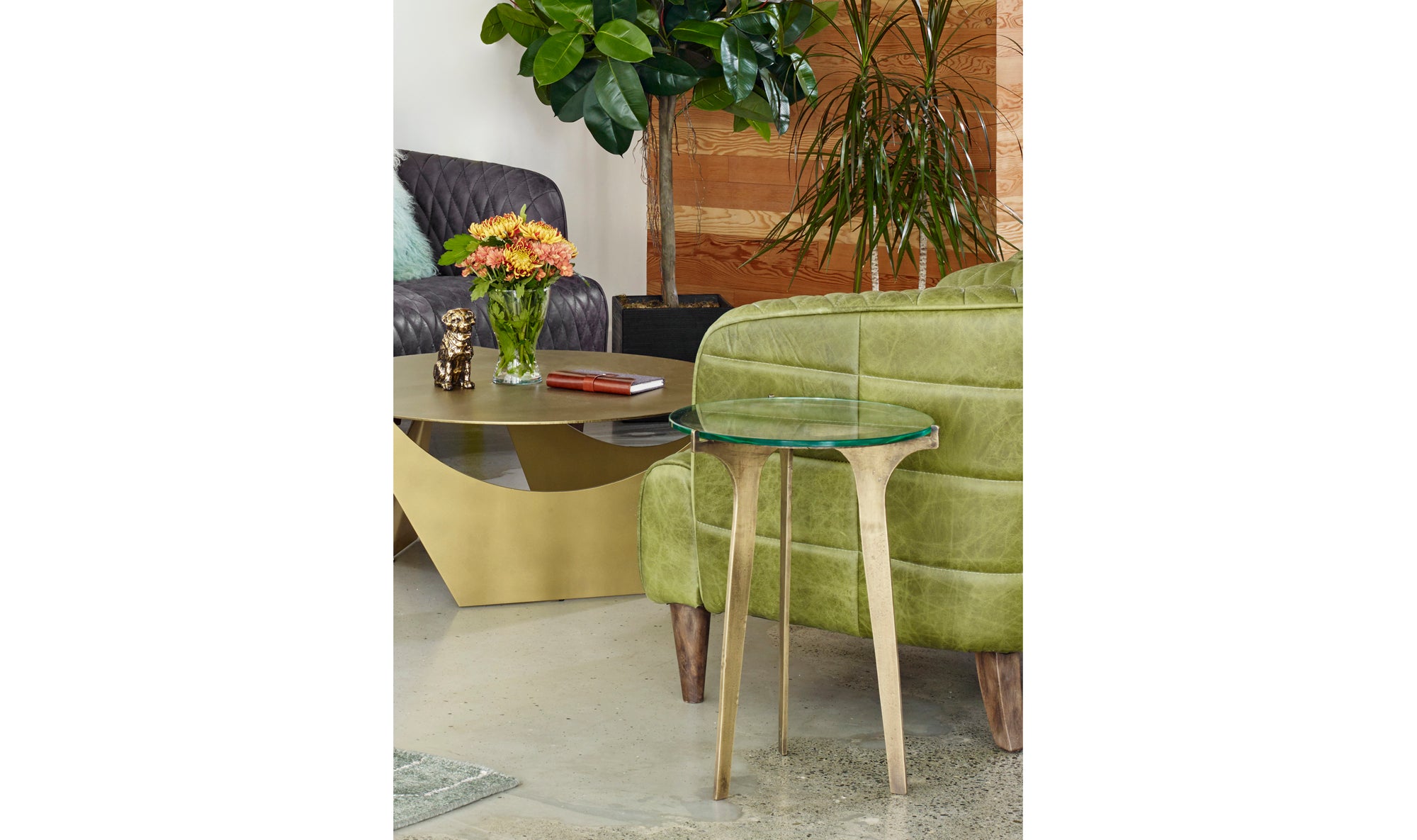 Halvorsen Accent Table - Brass