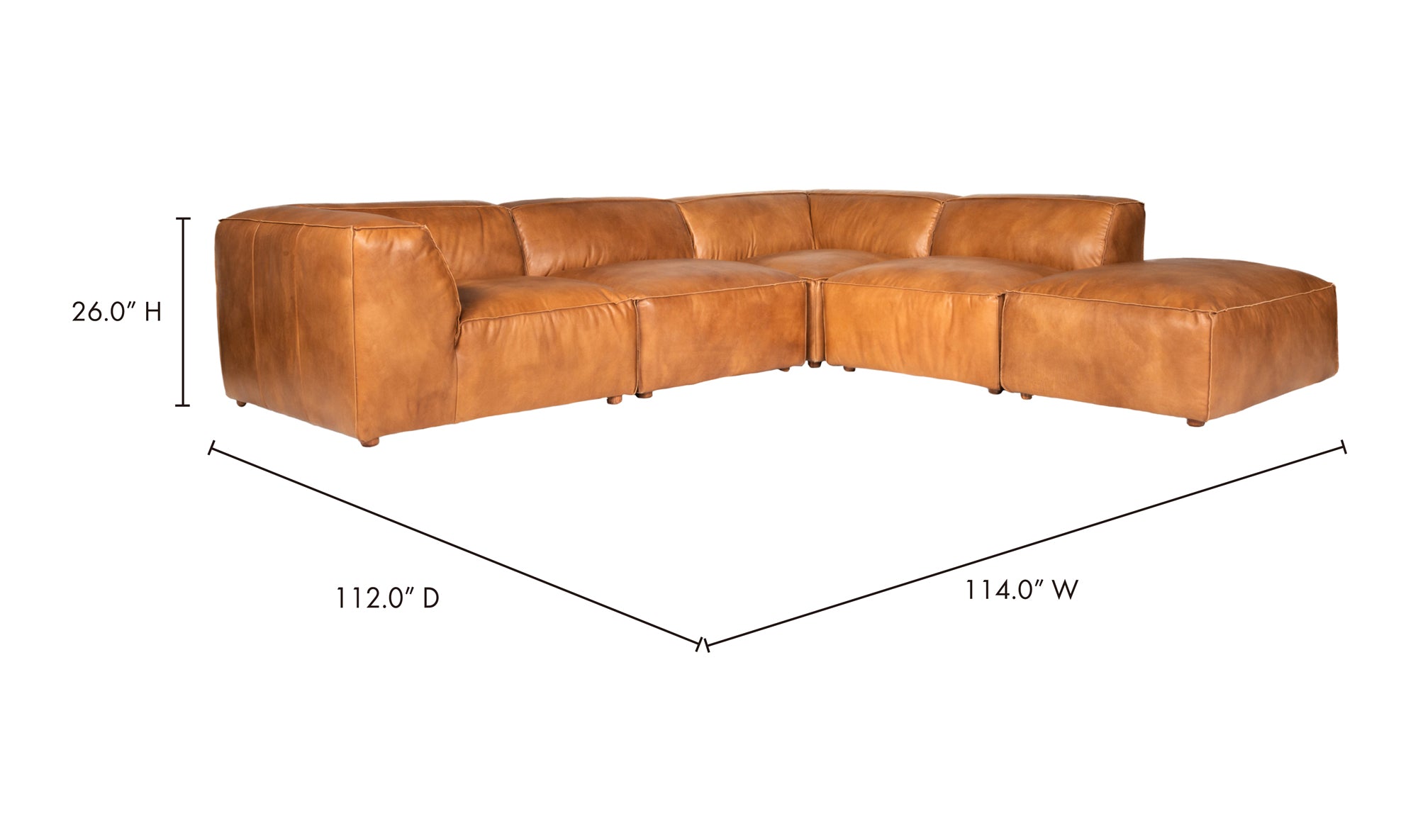 Luxe Dream Modular Sectional - Tan