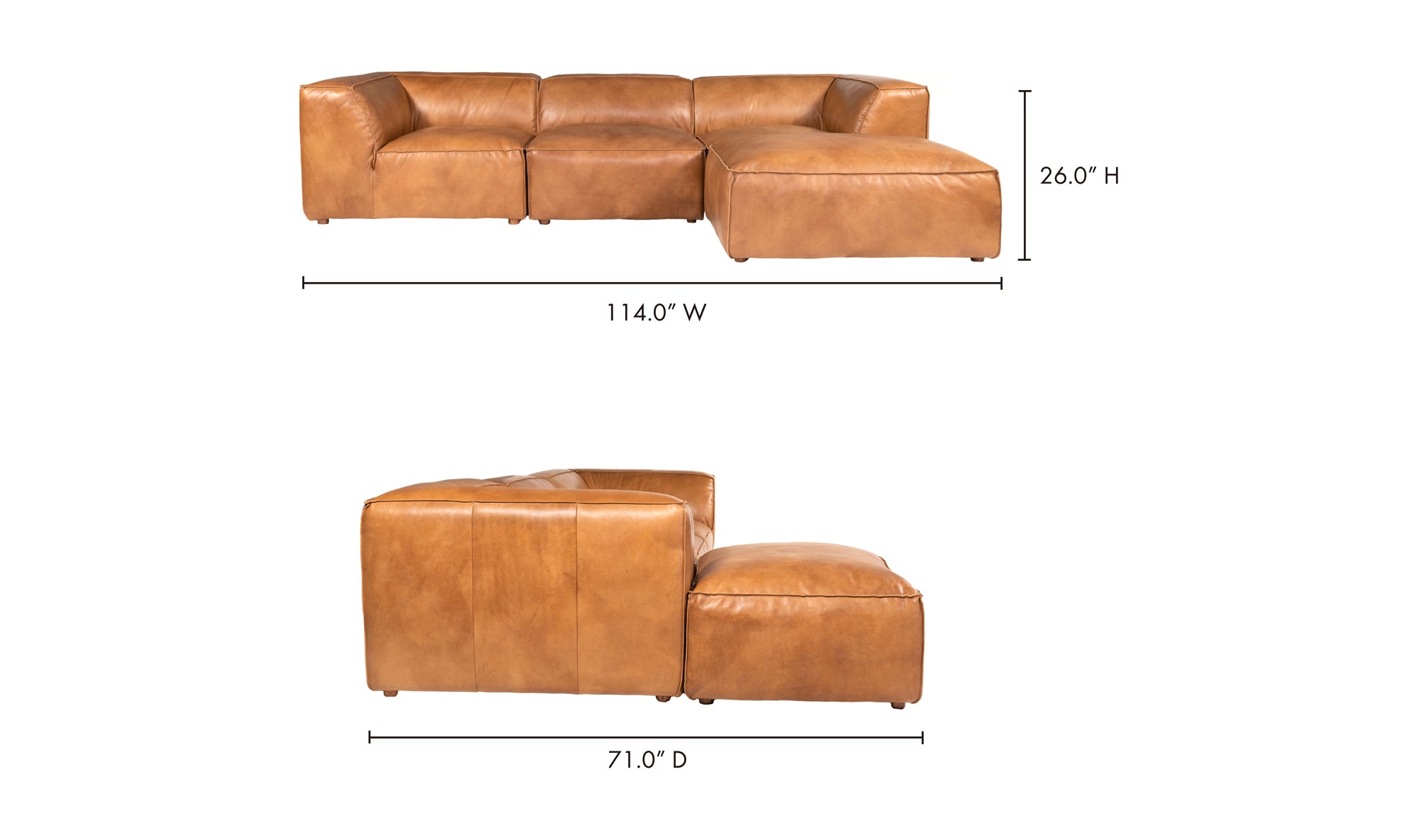 Luxe Lounge Modular Sectional - Tan