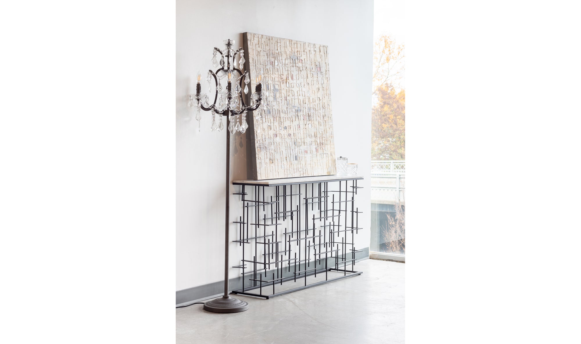 Matrix Console Table - Black