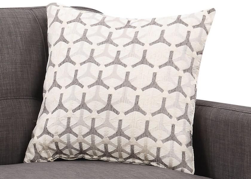 Charcoal Mid-Century Polyester Fabric Love Seat