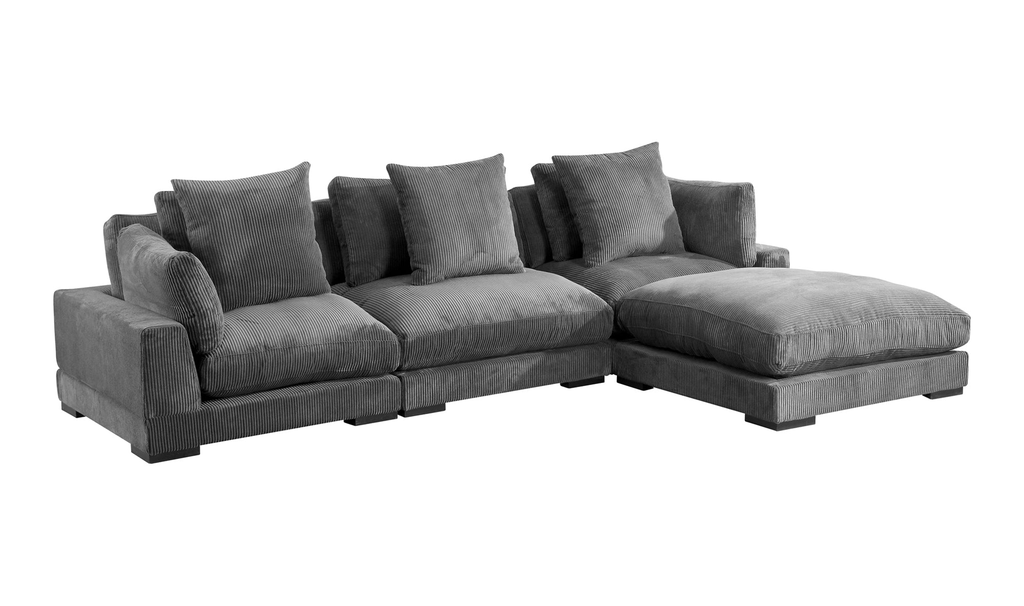 Tumble Lounge Modular Sectional - Dark Grey