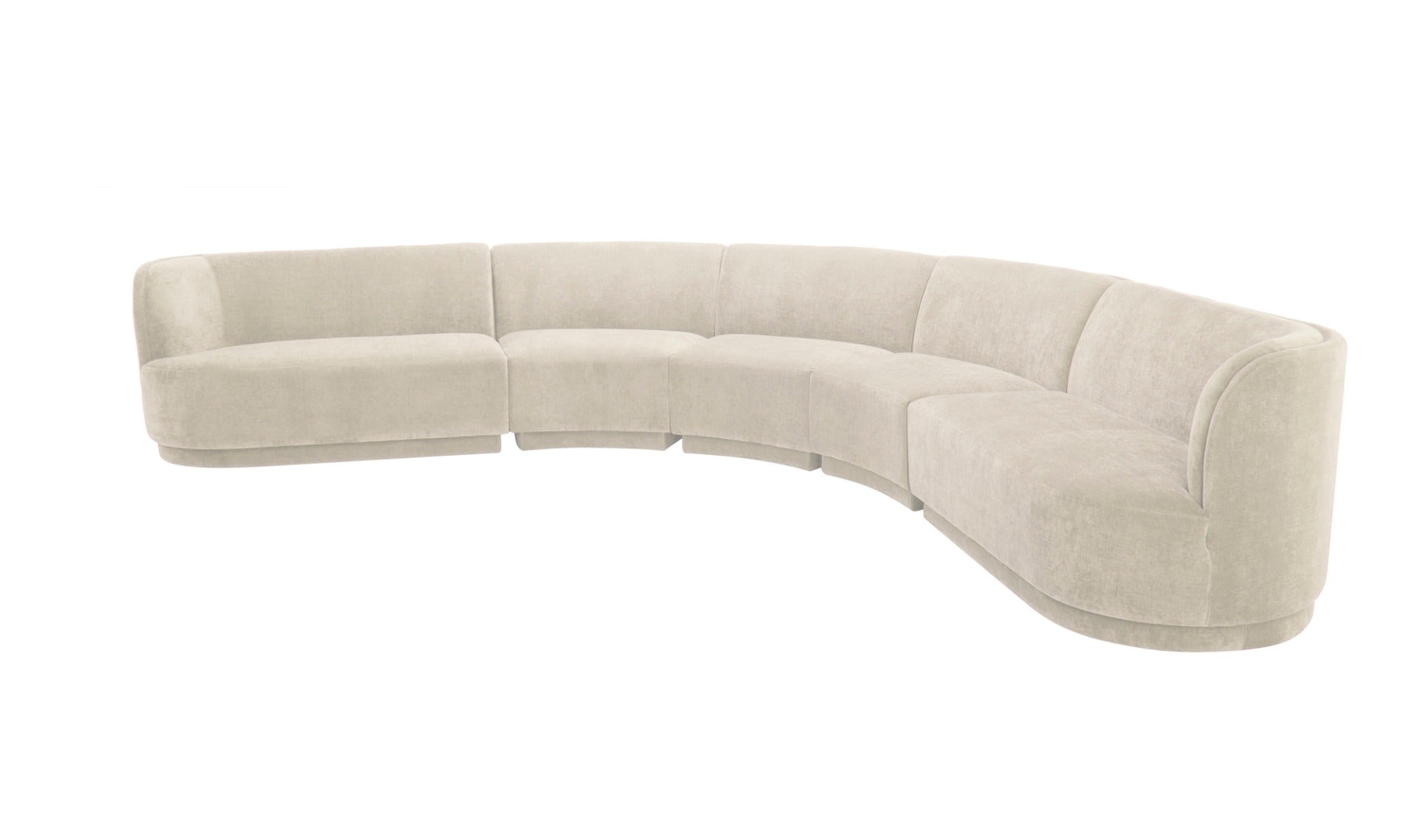 Yoon Radius Modular Sectional - Sweet Cream