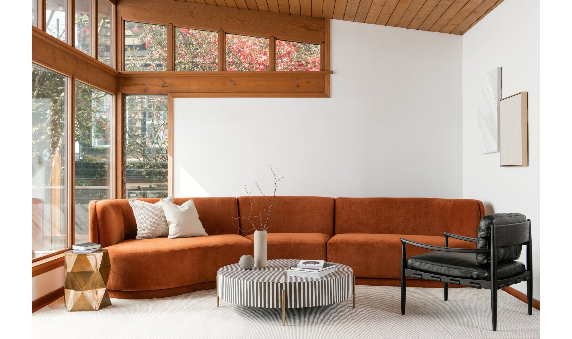 Yoon Compass Modular Sectional - Fired Rust