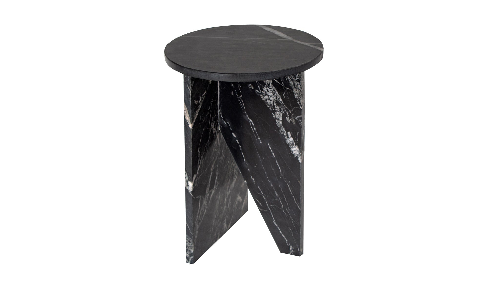 Grace Accent Table Black Marble