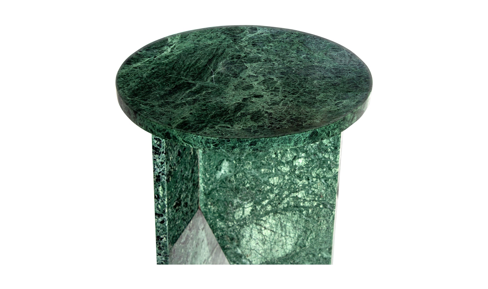 Grace Accent Table Green Marble