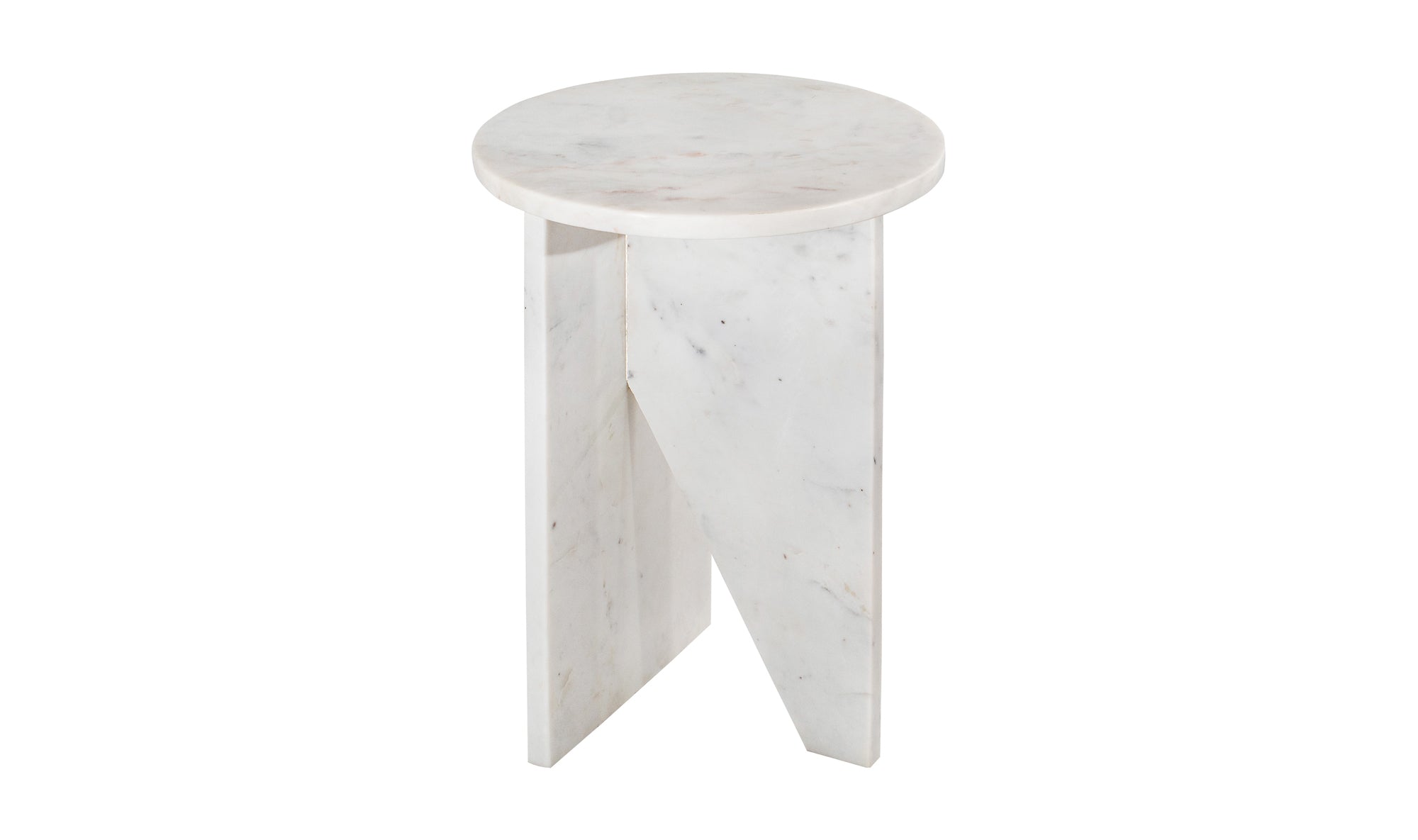 Grace Accent Table White Marble