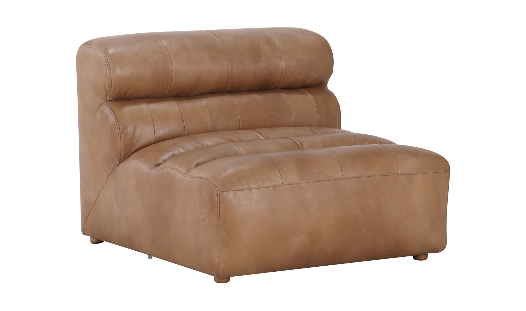 Ramsay Leather Slipper Chair - Tan