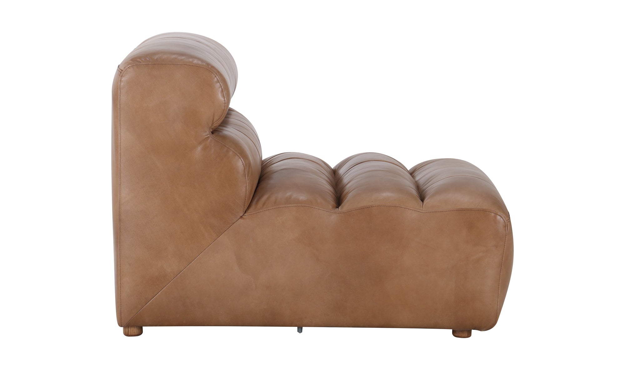 Ramsay Leather Slipper Chair - Tan