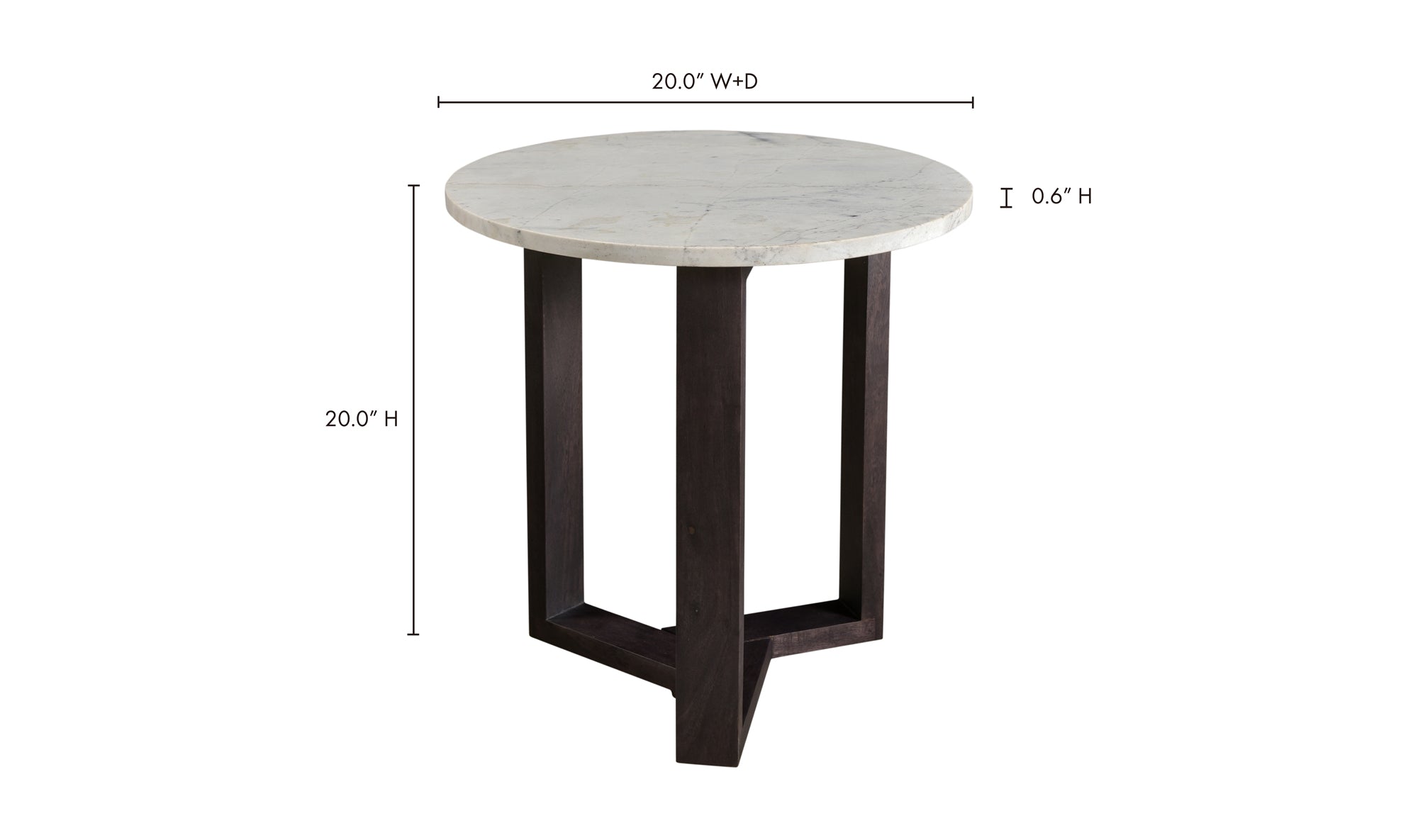 Jinxx Side Table - Charcoal Grey