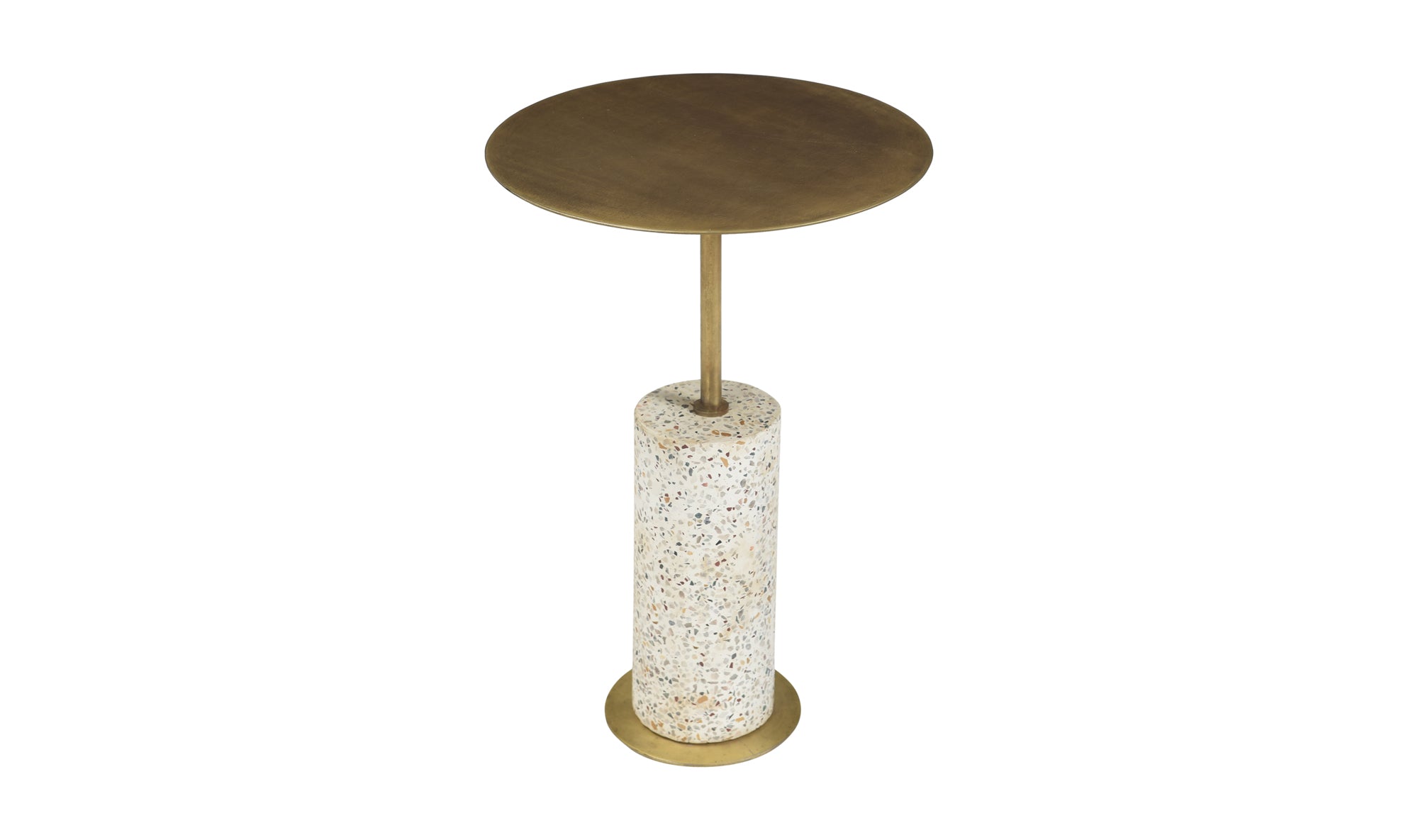 Gabriel Accent Table - Antique Brass