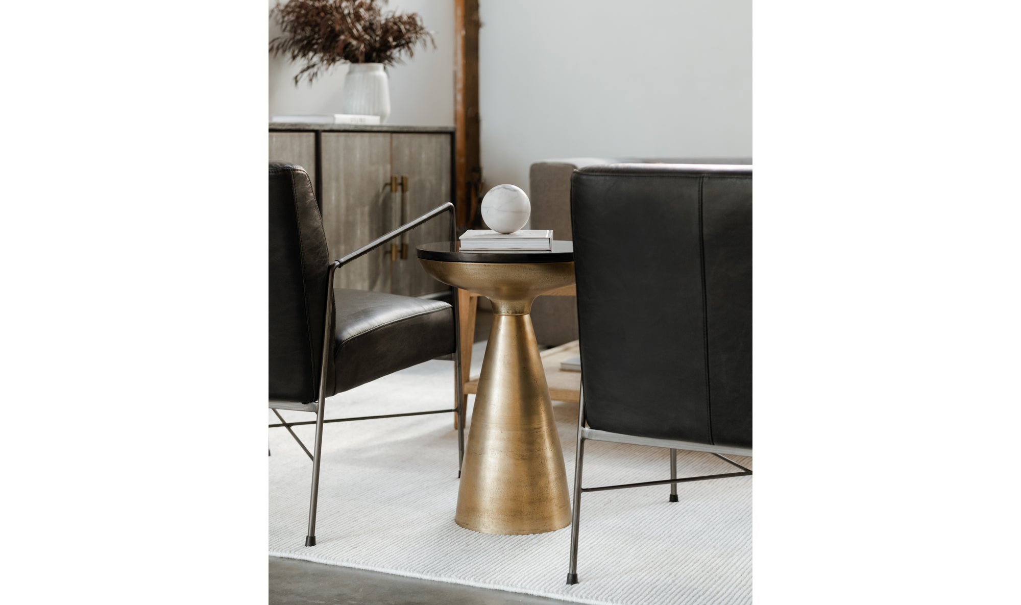 Font Side Table - Brass