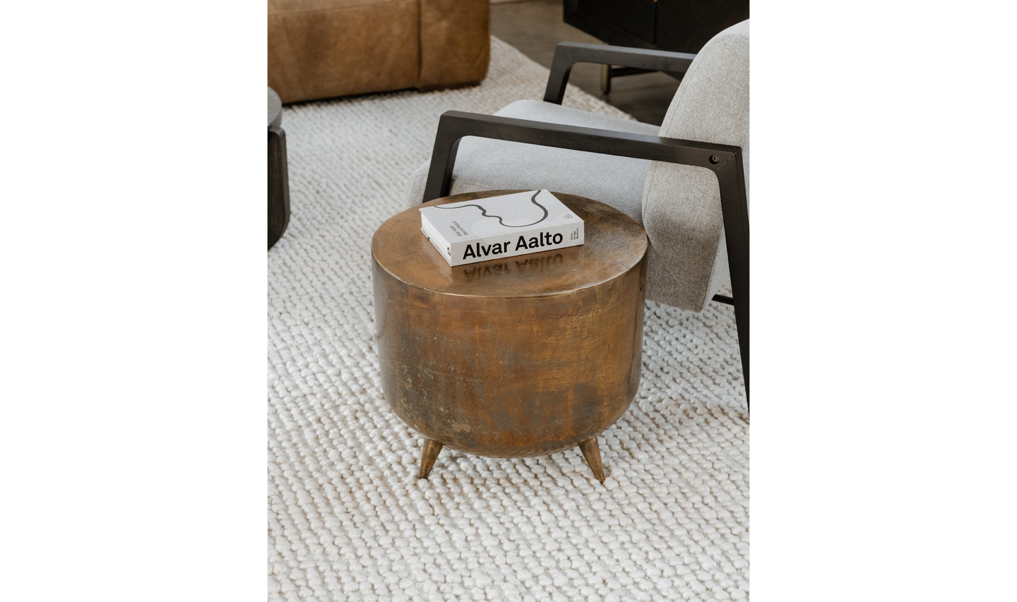 Kettel Accent Table - Brass