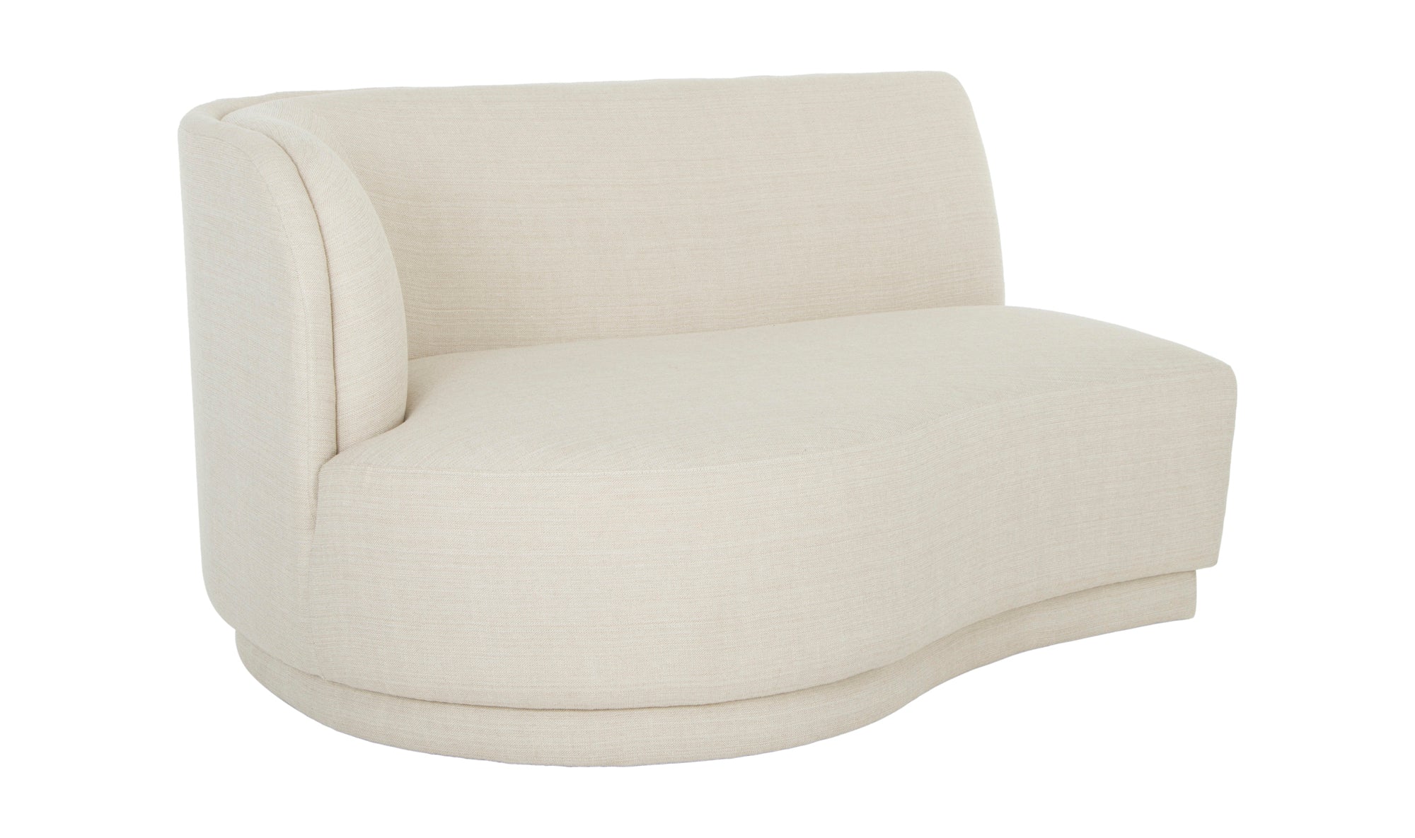 Yoon 2 Seat Chaise Left - Sweet Cream