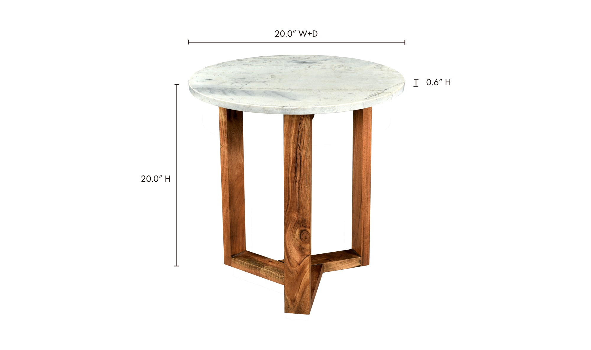 Jinxx Side Table - White