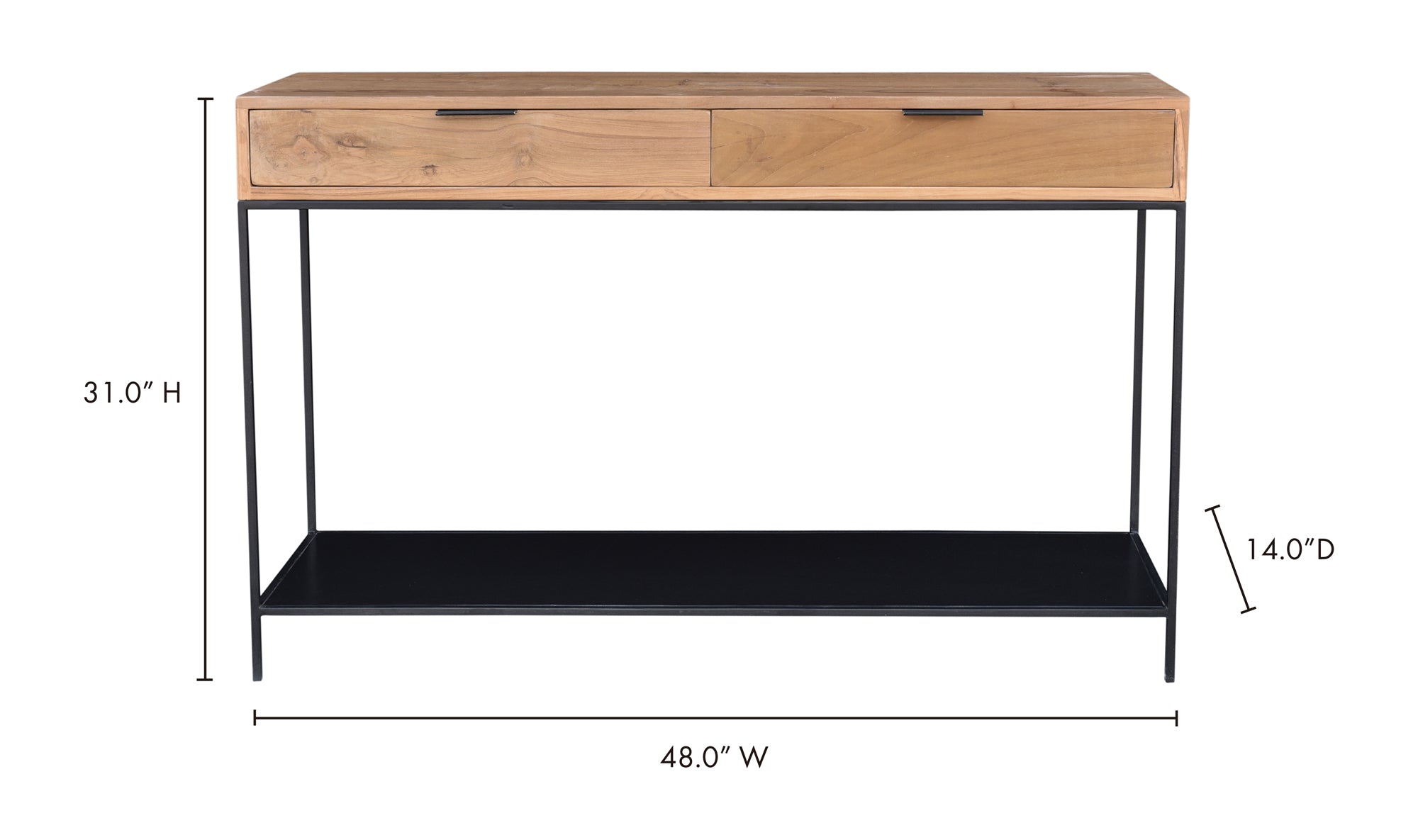Joliet Console Table - Natural