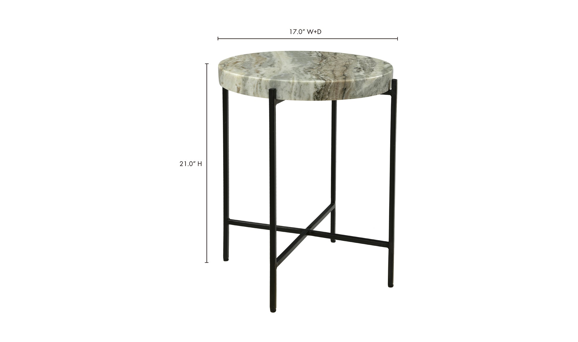 Cirque Accent Table - Light Brown