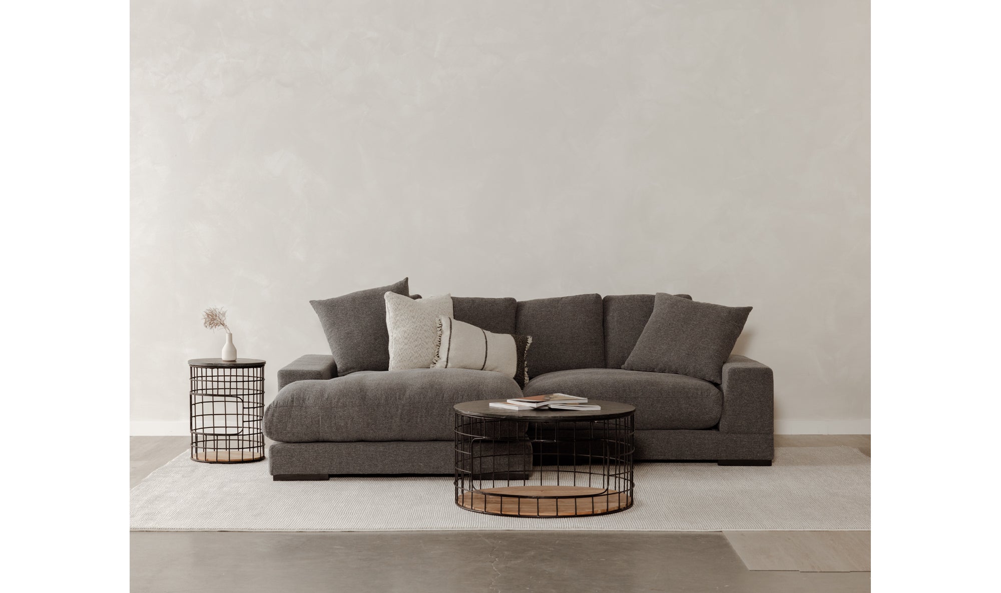 Plunge Sectional - Grey