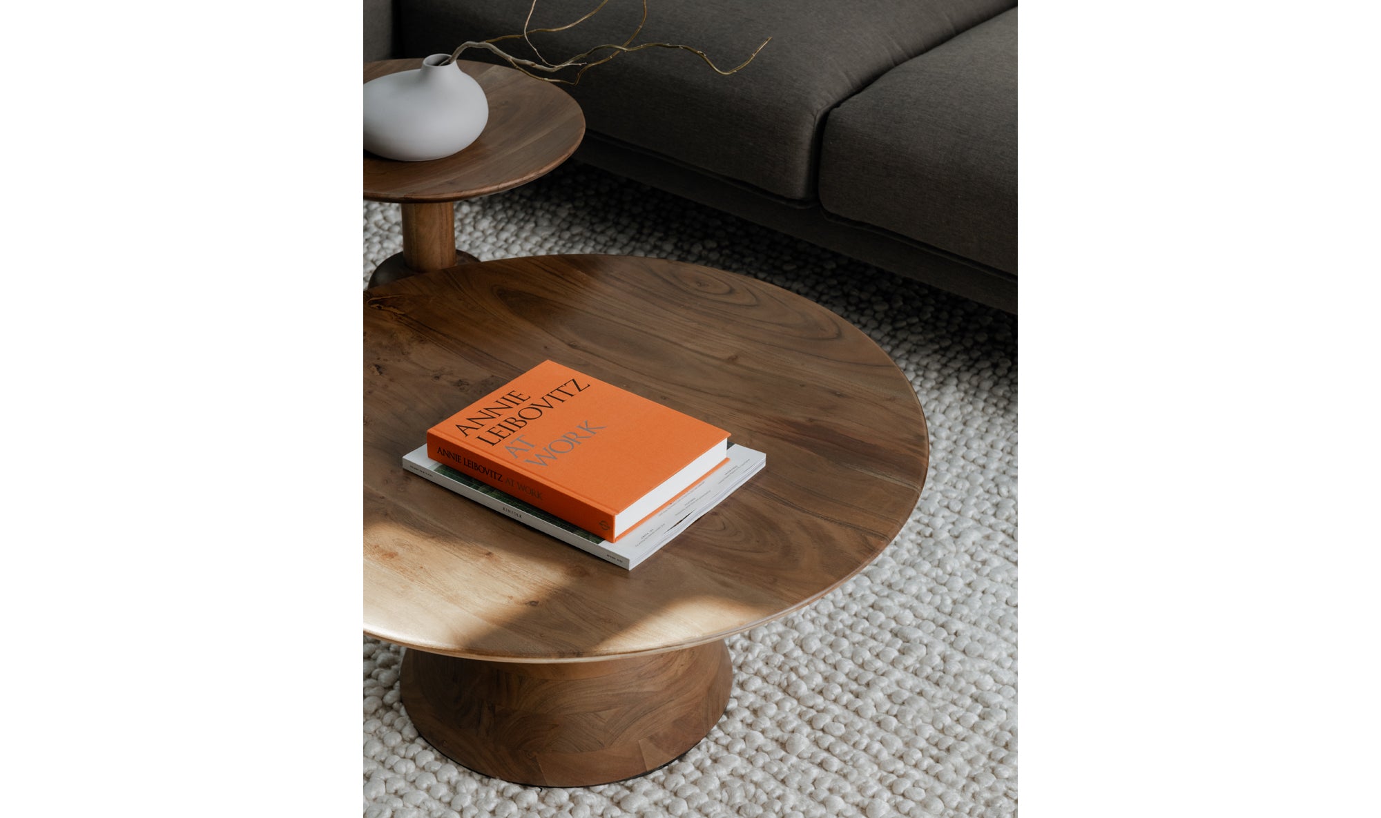 Nels End Table - Dark Brown