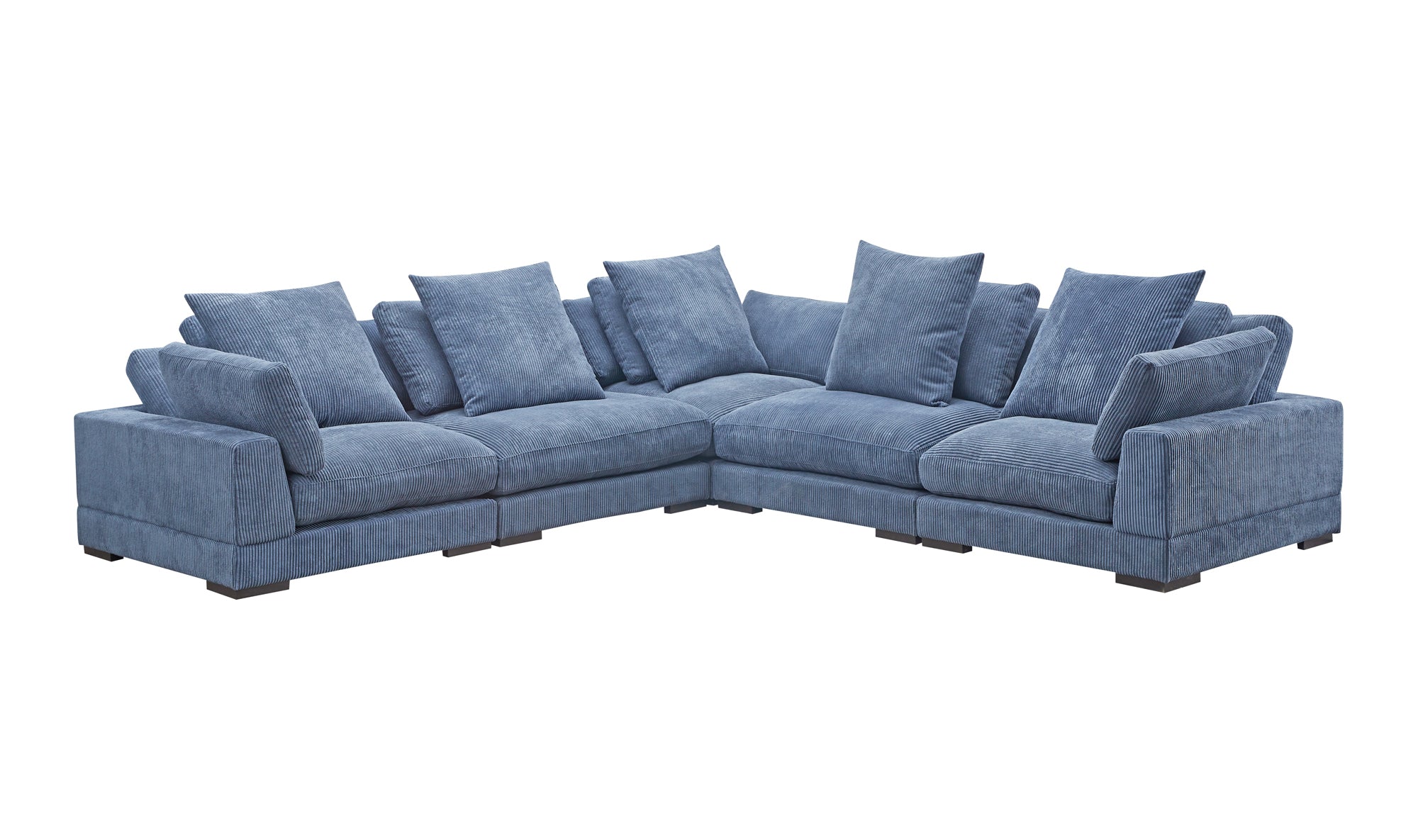 Tumble Classic L Modular Sectional - Ultra Blue