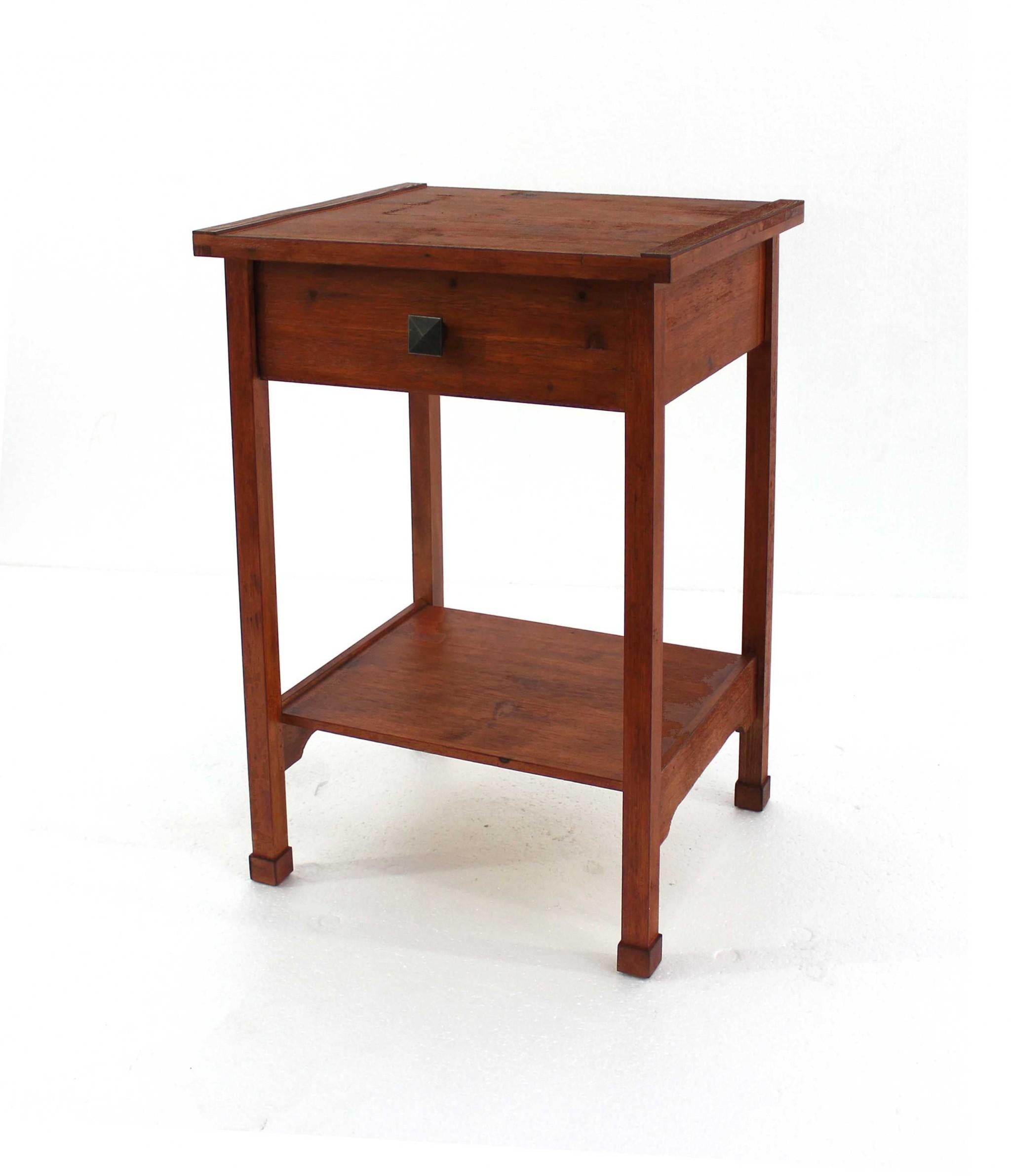 15 x 18 x 24 Cherry 1 Drawer  Rustic Wooden - Accent Table